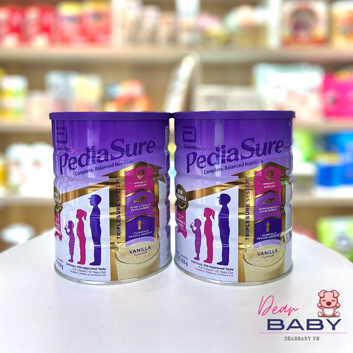 Sữa PediaSure nắp tím 850g