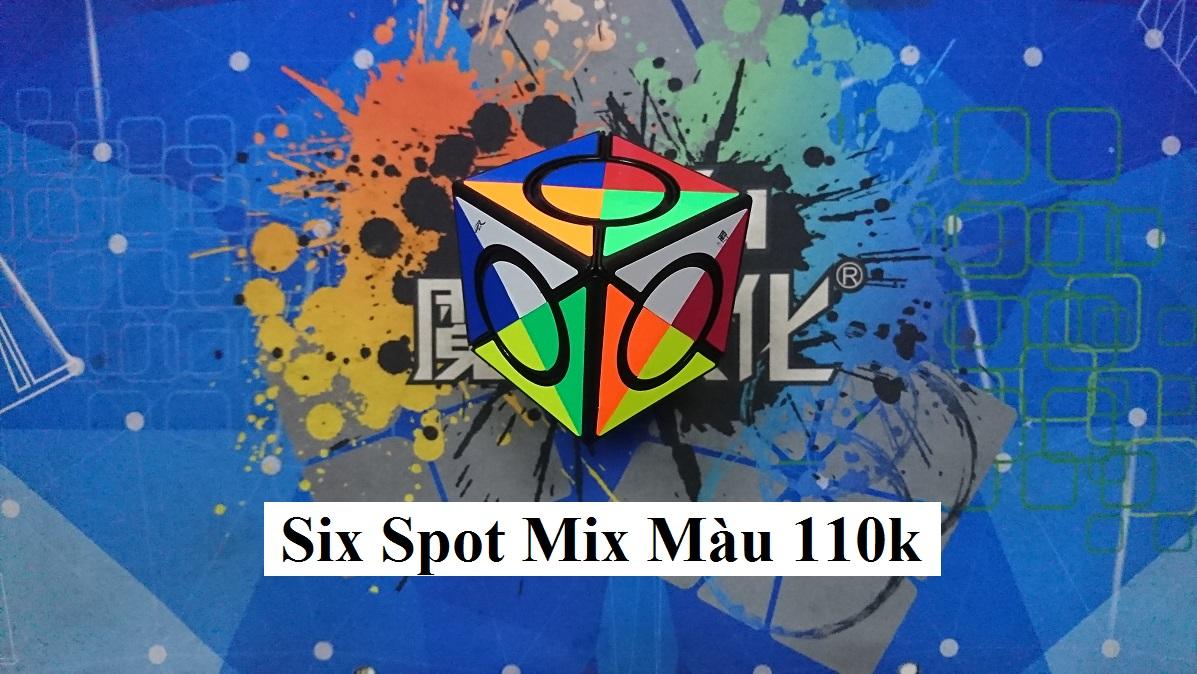 Biến thể rubik. qiyi six spot mix màu