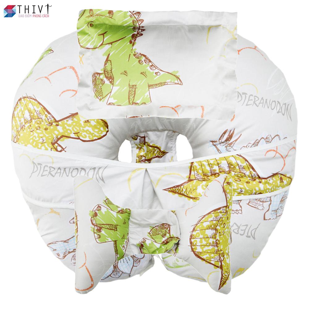 Bộ Vỏ Gối Đa Năng Chữ C Chống Trào Ngược Sữa - Gối Tai Voi Chống Móp - Bẹp Đầu Cho Bé THIVI - Cotton Hàn Quốc Cao Cấp - Nhiều Họa Tiết