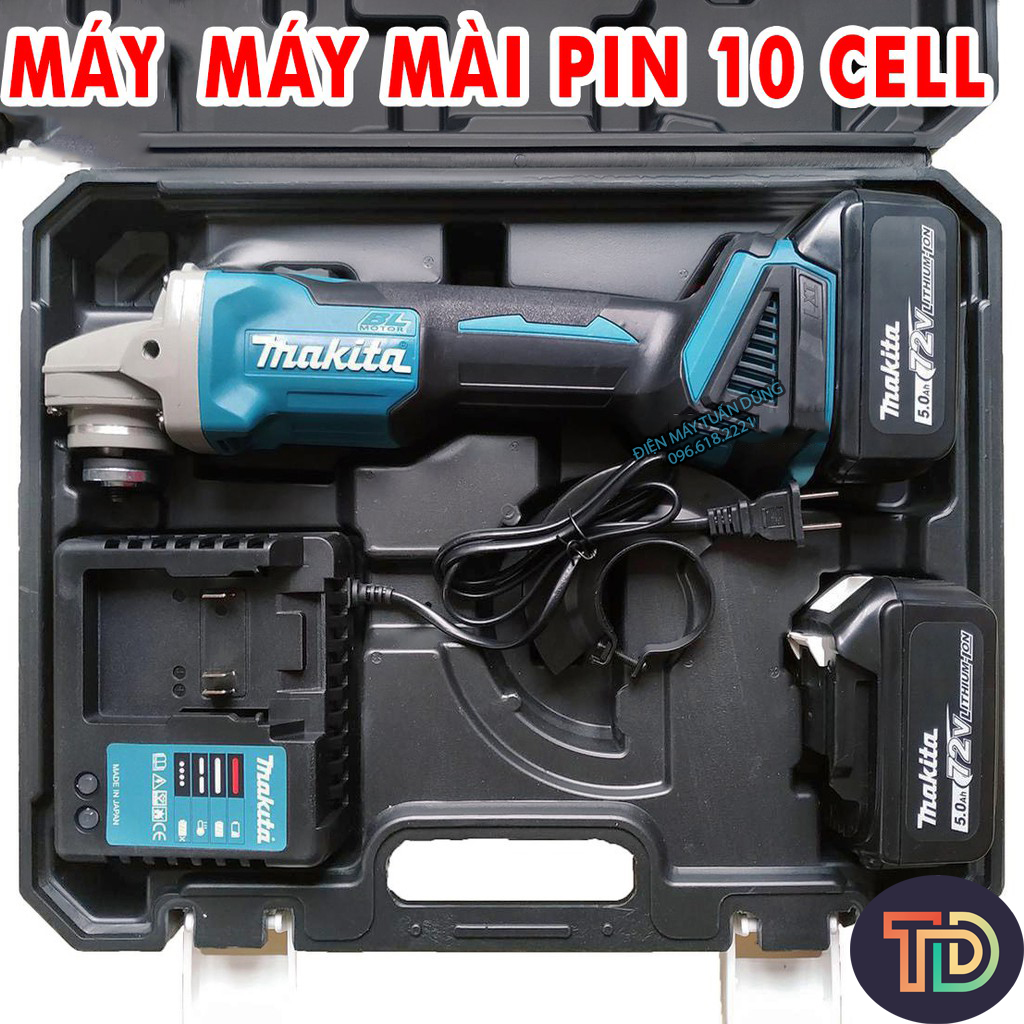 Máy Mài Dùng Pin MAKITA 72V, 2 PIN 20000mAh, không chổi than - 100% Đồng, Máy mài, máy cắt sắt, tường, gỗ, nhôm