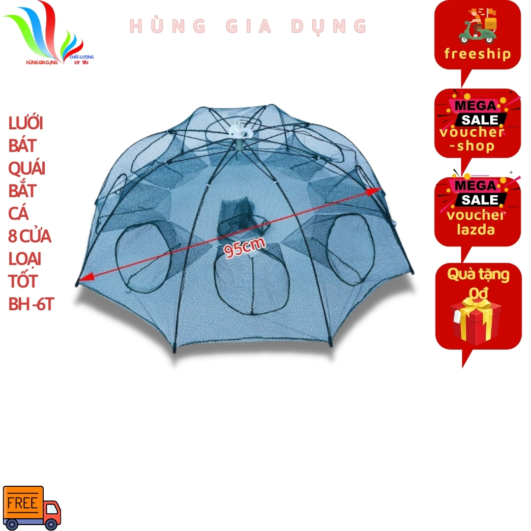 [HCM]Lưới Bát Quái Bắt Cá Tôm Cua Lươn Trạch Lồng bát quái lưới đánh cá FH