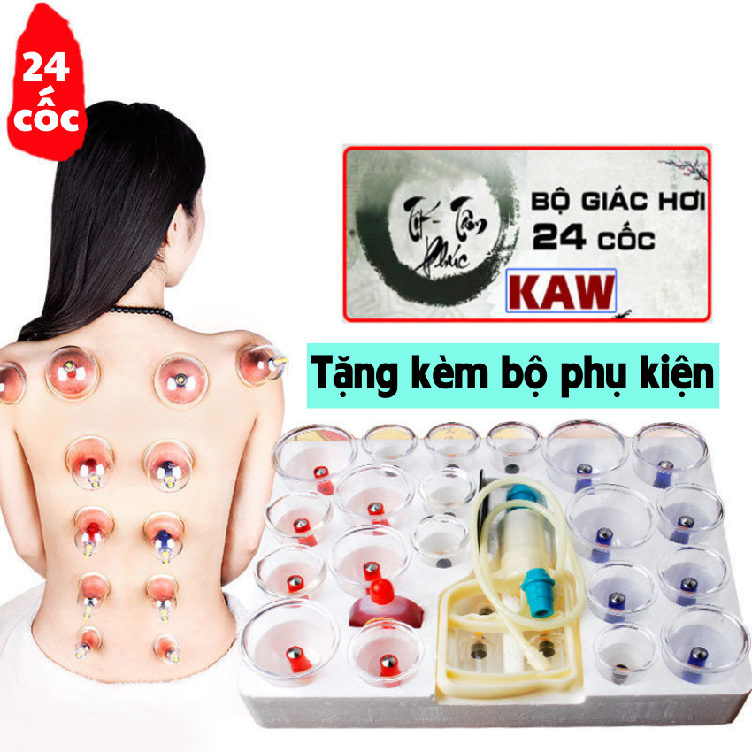 Bộ Giác Hơi 24 Ống Hút Chân Không Hàn Quốc Bộ giác hơi không dùng Lửa, Hỗ Trợ Giải Độc Cho Cơ Thể, dụng cụ chăm sóc sức khỏe, lưu thông máu  Dễ Dàng Sử Dụng An toàn sử dụng