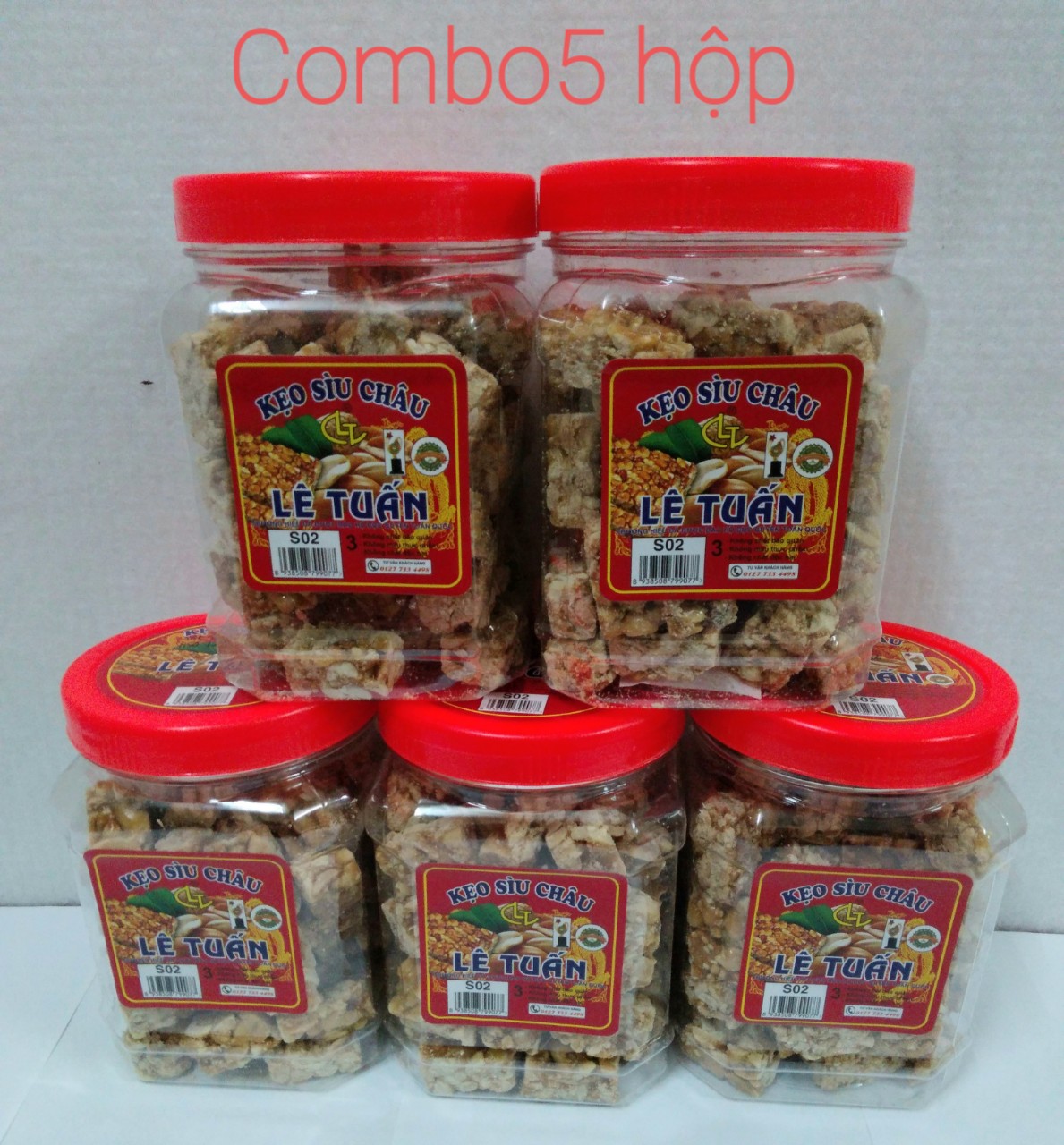 Kẹo lạc, kẹo sìu châu đặc sản nam định , hộp 500 g