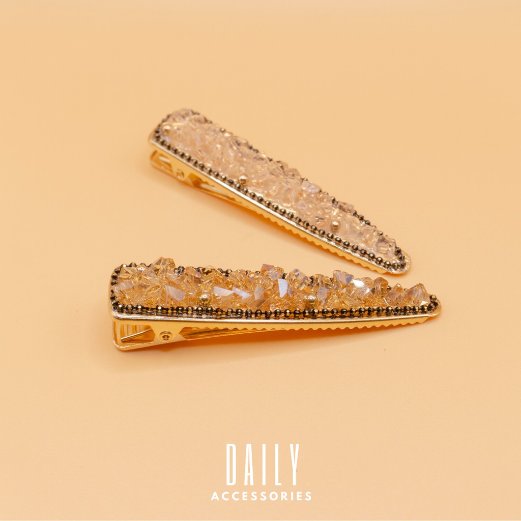 Kẹp tóc mái đính đá siêu cute Daily Accessories
