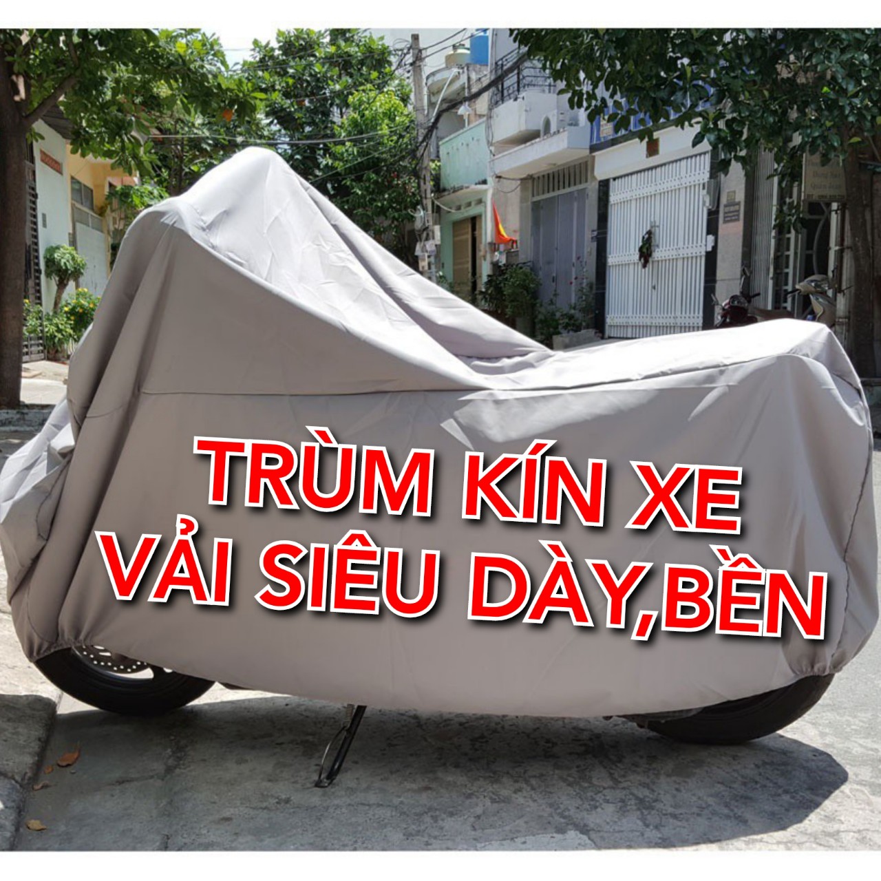 Áo trùm xe,Bạt phủ xe máy VẢI DÀY chống thấm nước,chống nắng