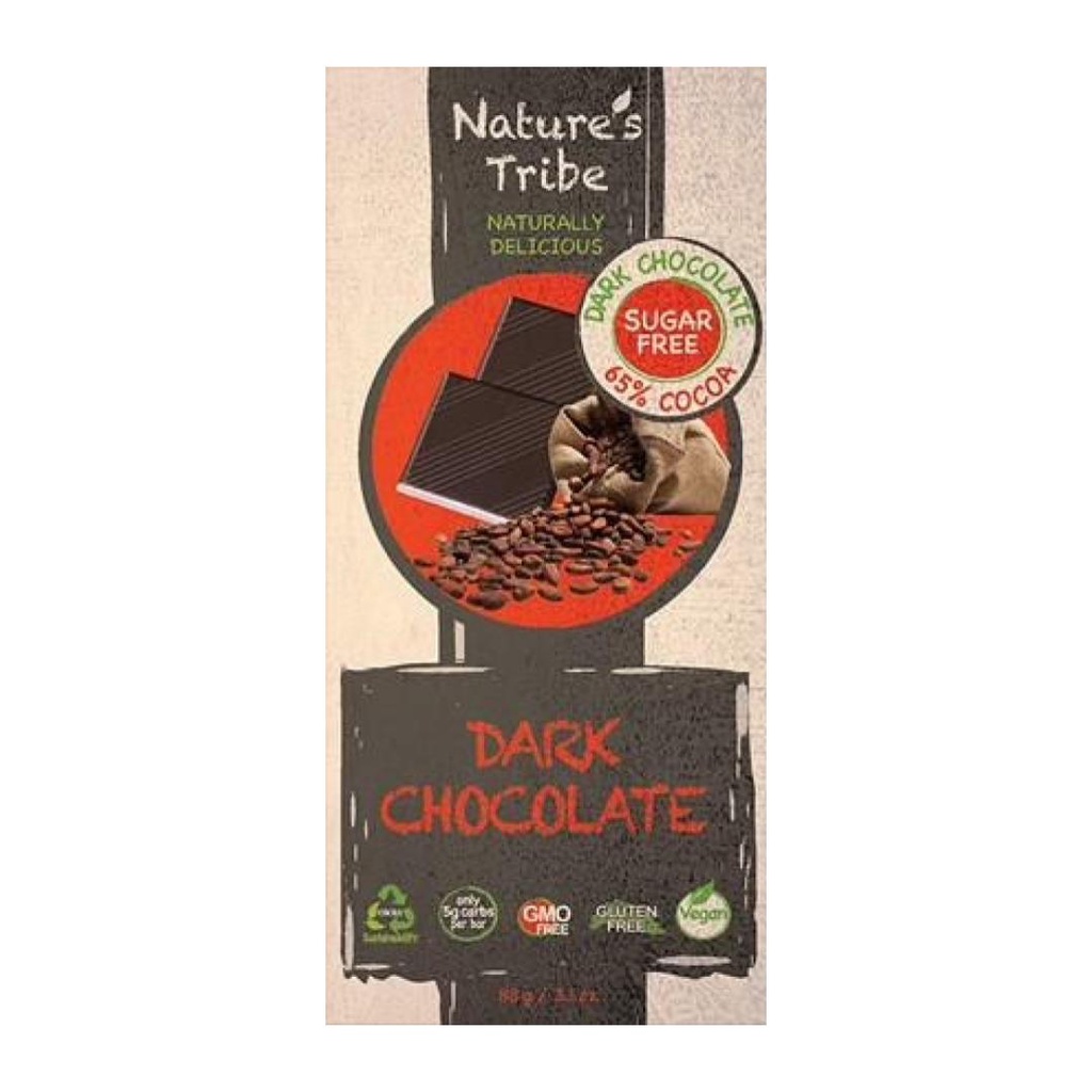 Socola Đắng, 65% Cocoa Dark Chocolate, Sugar Free 88g