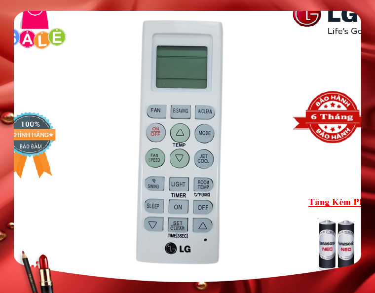 Remote Điều khiển từ xa điều hòa LG dùng được cho 1 và 2 chiều Inverter- Hàng mới 100% Tặng kèm Pin