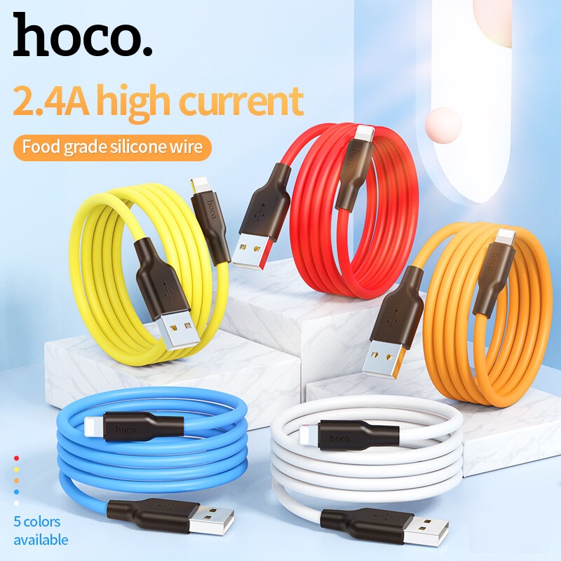 Cáp sạc 1m/2m cho lphone chống cháy chống đứt Hoco Chính Hãng