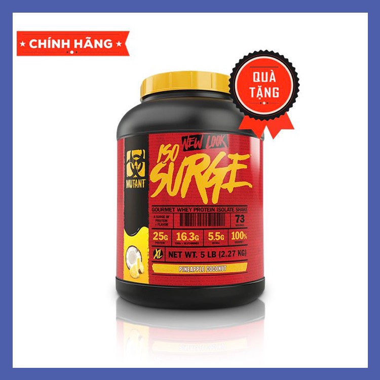 Sữa tăng cơ- Whey Protein- Mutant Iso Surge 5lbs (71 Lần Dùng )