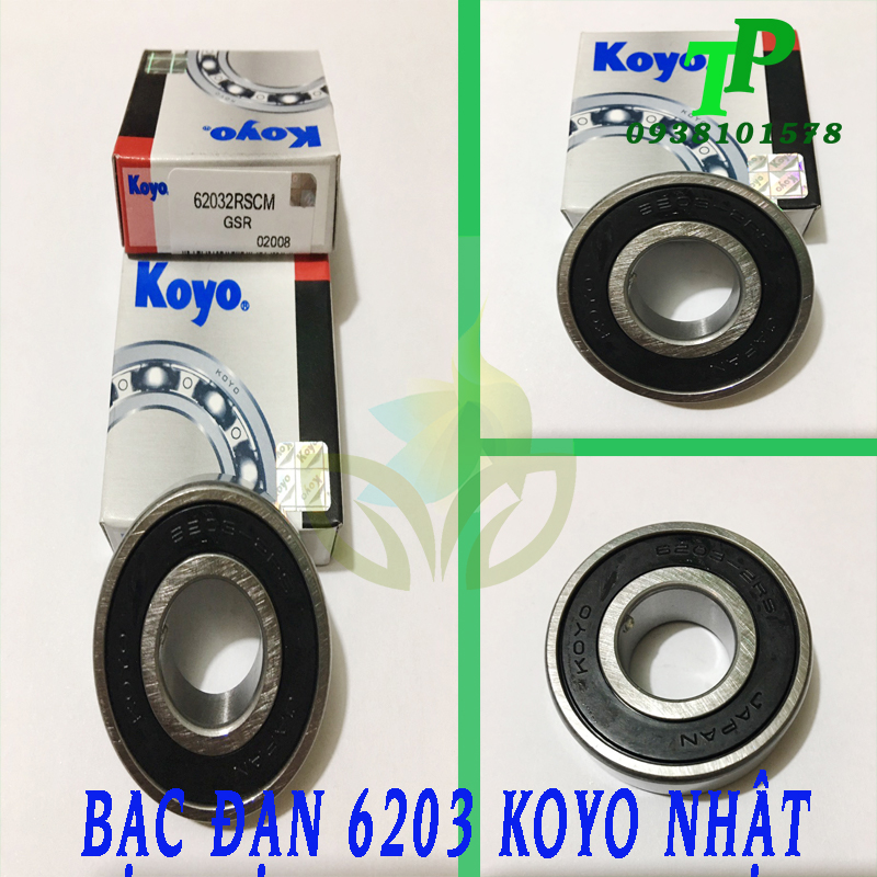 Bạc đạn 6203 koyo, vòng bi 6203 koyo 2rscm