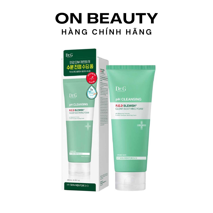 Sữa rửa mặt dr.g ph cleansing r.e.d blemish clear soothing foam 200ml