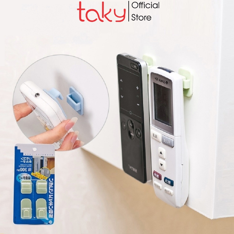 Bộ móc gài dán tường treo móc gài treo điều khiển điều hòa, quạt, móc gài đa năng tiện lợi cho gia đình, móc dán tường, móc nhựa vỉ móc gài dán tường treo điều khiển điều hòa- móc treo đa năng tiện lợi cho gia đình. takymall