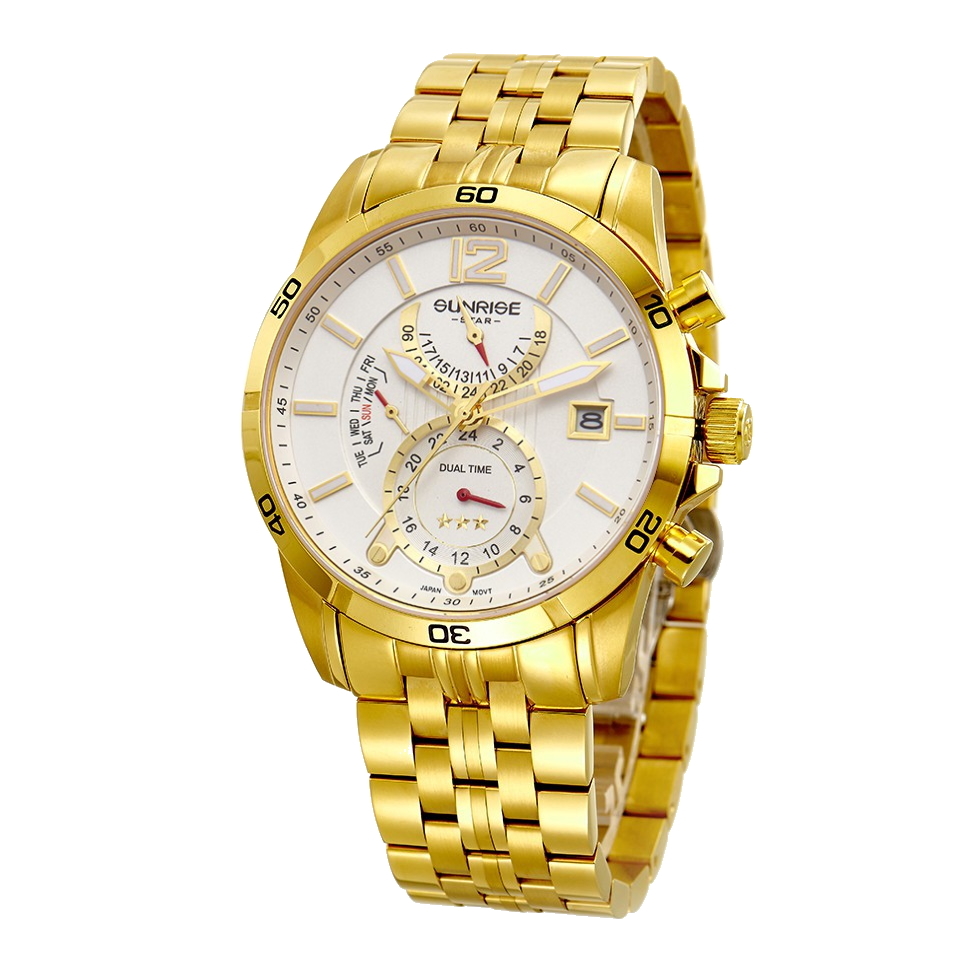 Đồng hồ nam sunrise 1172sa - dual time