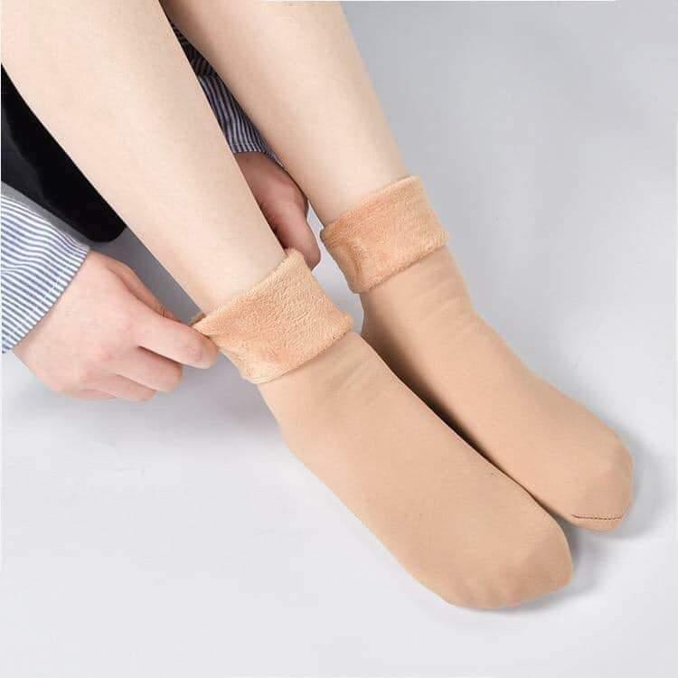Combo 5 đôi tất lót lông siêu ấm cổ cao