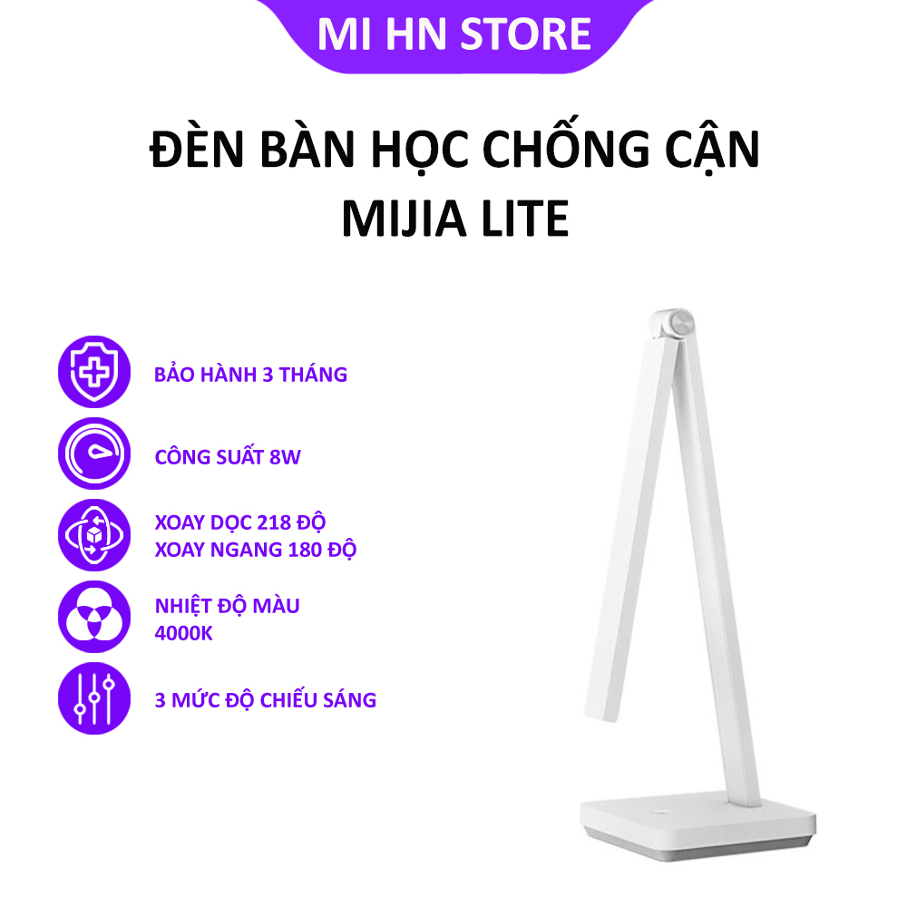 Đèn Bàn, đèn học Xiaomi Mijia Lite Chống Cận - Bảo Hành 3 Tháng