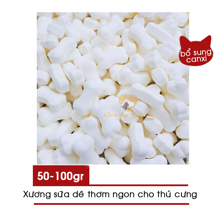Xương sữa dê bổ sung canxi cho thú cưng -
