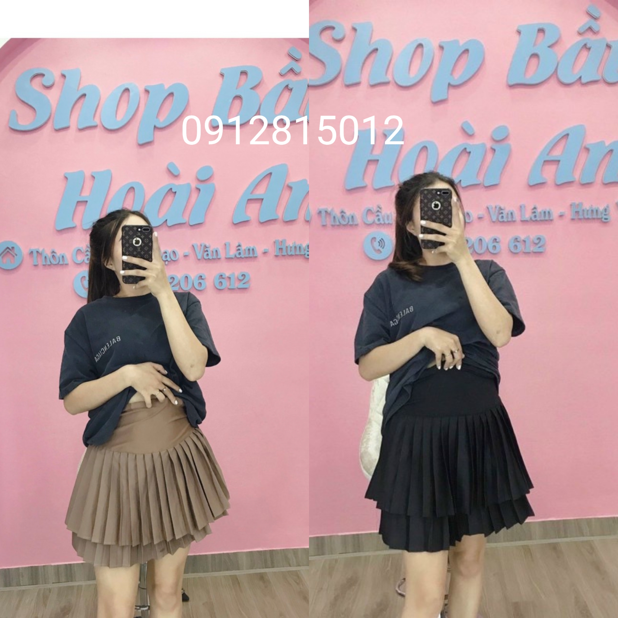 chân váy bầu  đẹp-chân váy bầu thời trang có quần trong tiện lợi