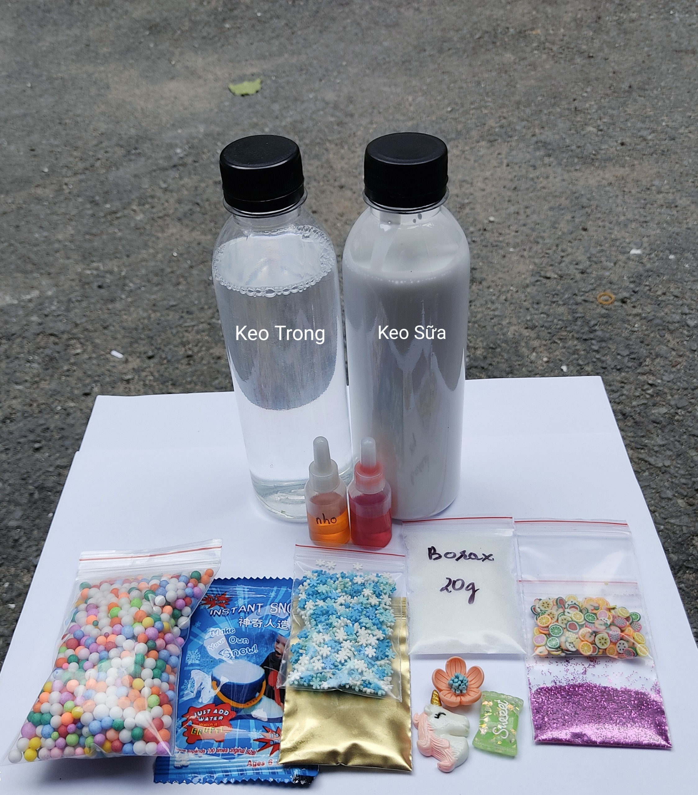 Bộ Kit Làm Slime cơ bản giá rẻ