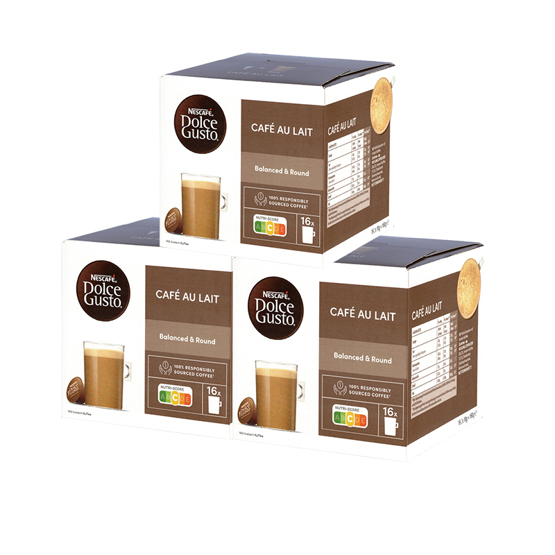 Hộp 16 Viên Nén Cà Phê Sữa Nescafe Dolce Gusto - Café Au Lait 160g