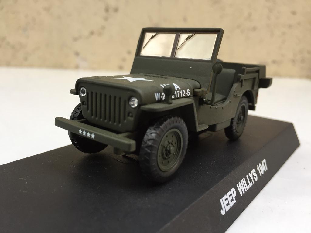 Mô hình xe quân sự jeep willy 1947 1:43