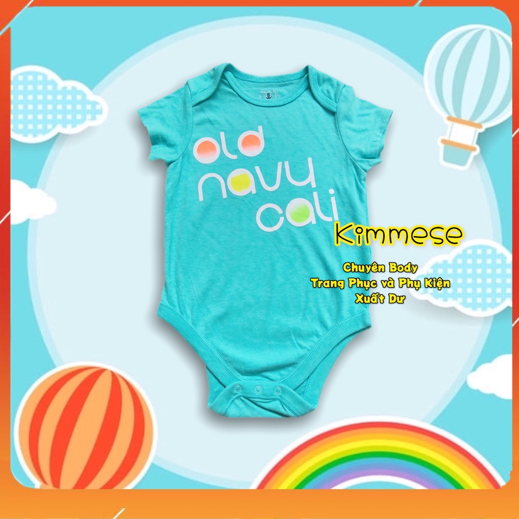 [HCM][Freeship + Hoàn xu 30k] Xanh Cali O.navy TN Body Chip Cho Bé Cotton - Bodysuit Cho Bé