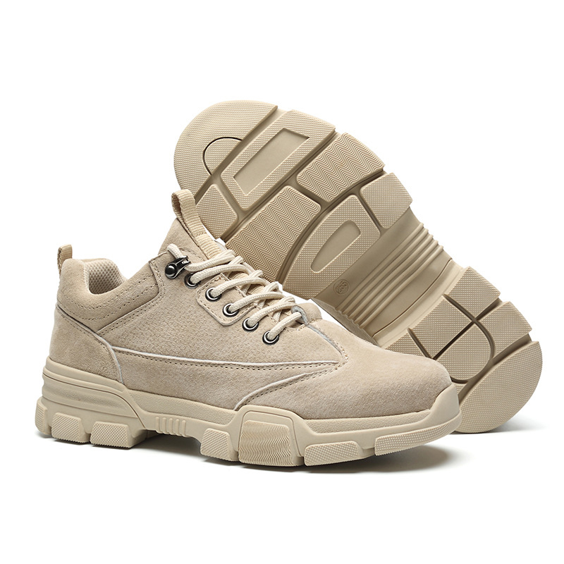 Giày Bốt Cổ Thấp Thời Trang Phong Cách Màu Kem BCT002