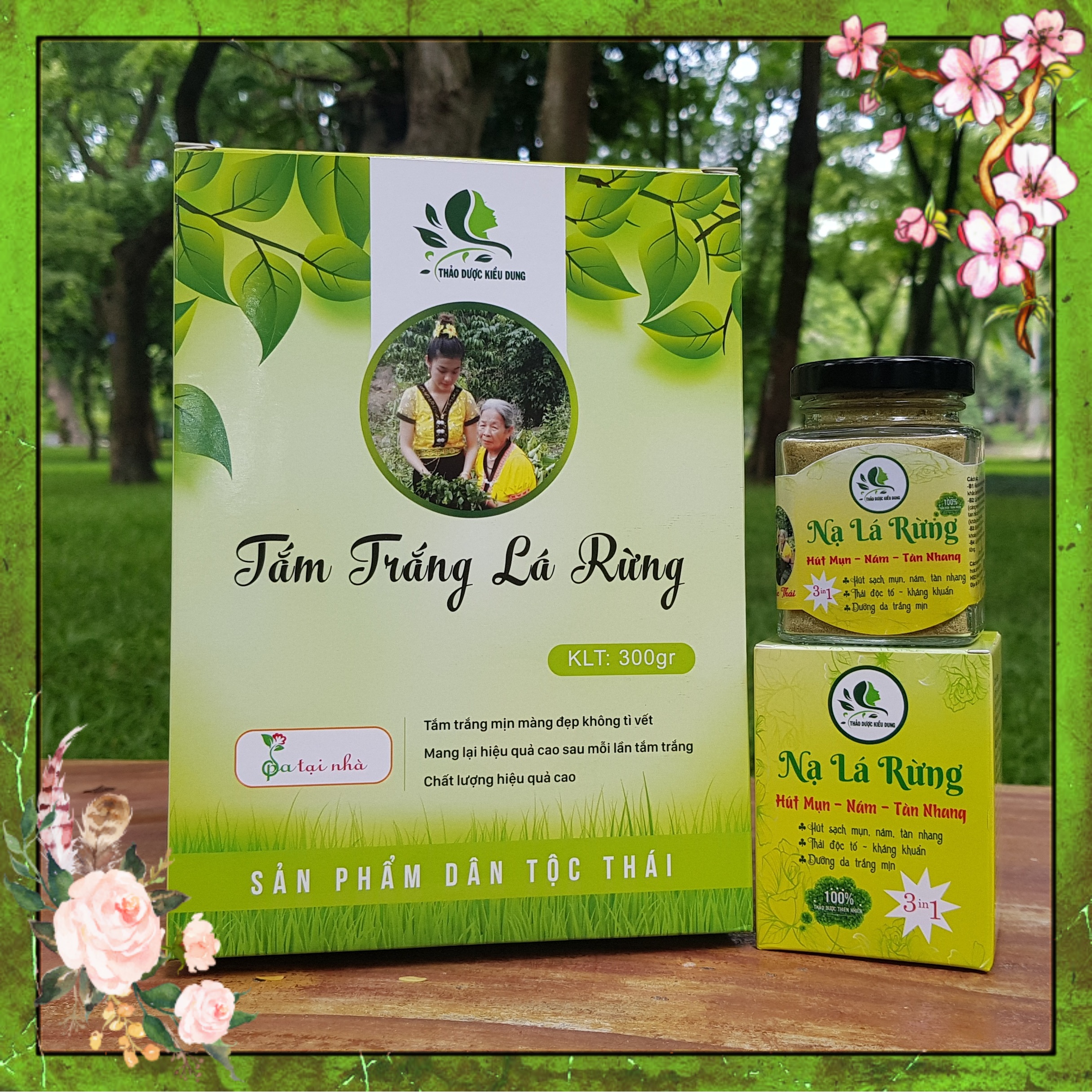 Tắm trắng lá rừng và Nạ lá rừng dân tộc Thái  ( 100% Organic, khỏi mụn,nám, tàn nhang và trắng da  bật tone ngay lần đầu)