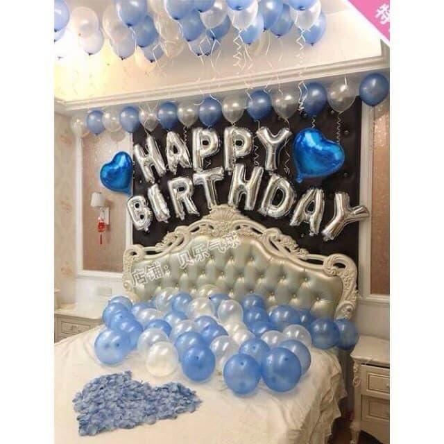 set bóng trang trí sinh nhật cho mọi lứa tuổi HAPPY BIRTHDAY kèm bóng nhũ  - nhiều mẫu