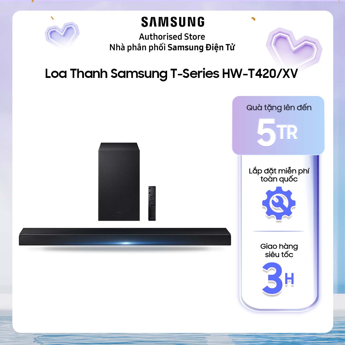 HW-T420 - Loa thanh soundbar Samsung 2.1ch 150W HW-T420/XV