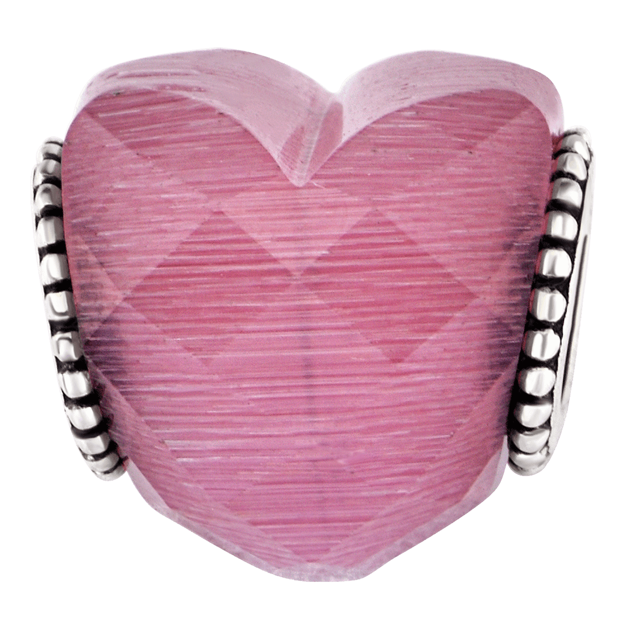 HẠT CHARM XỎ DIY PNJSILVER HÌNH TRÁI TIM MÀU HỒNG XM00X060000