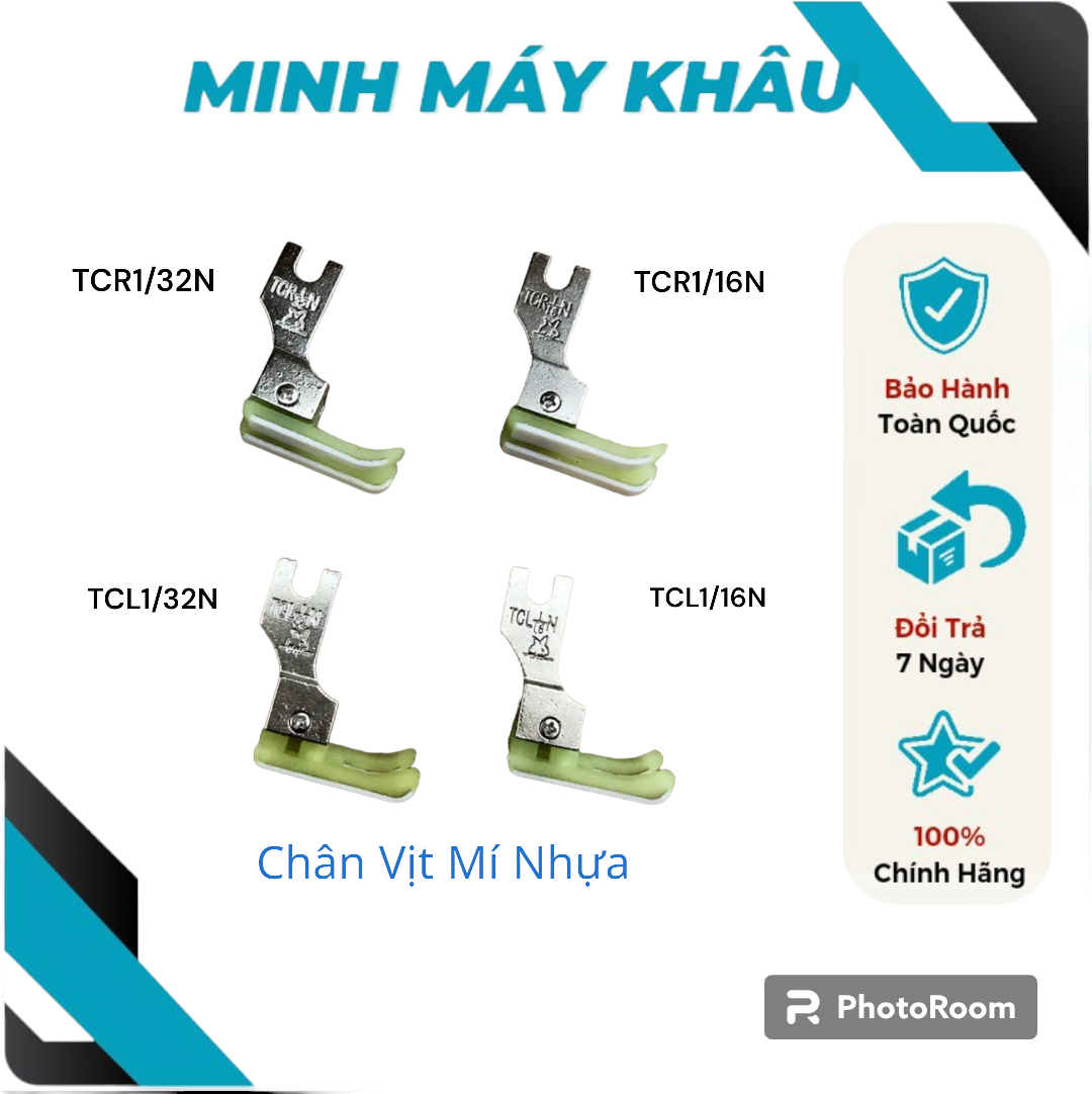 Chân vịt mí nhựa trái phải, chân vịt mí 1 li, 2 li