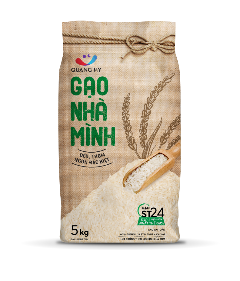 5KG Gạo Nhà Mình ST24 Lúa Tôm