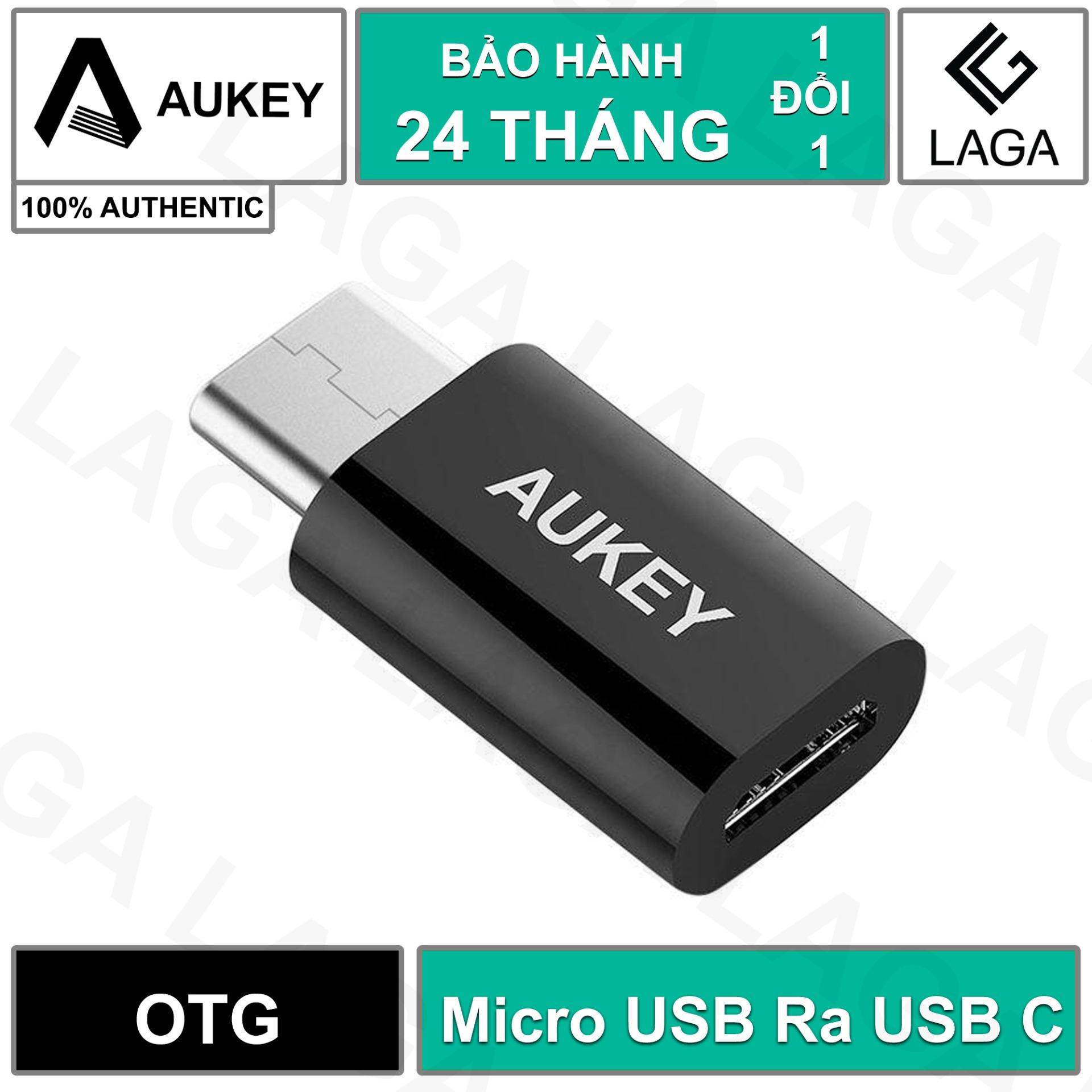 Đầu chuyển otg aukey micro usb 2.0 ra usb c tốc độ 480mbps cb-a2