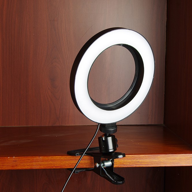 Đèn LED kẹp màn hình laptop, Đèn LED kẹp bàn xoay 360 livestream đa năng