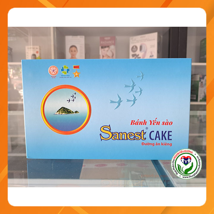 [HCM][Giá hủy diệt] Bánh yến sào Sanest Cake 120g (12 cái x 10g) tốt cho người ăn kiêng tiểu đường