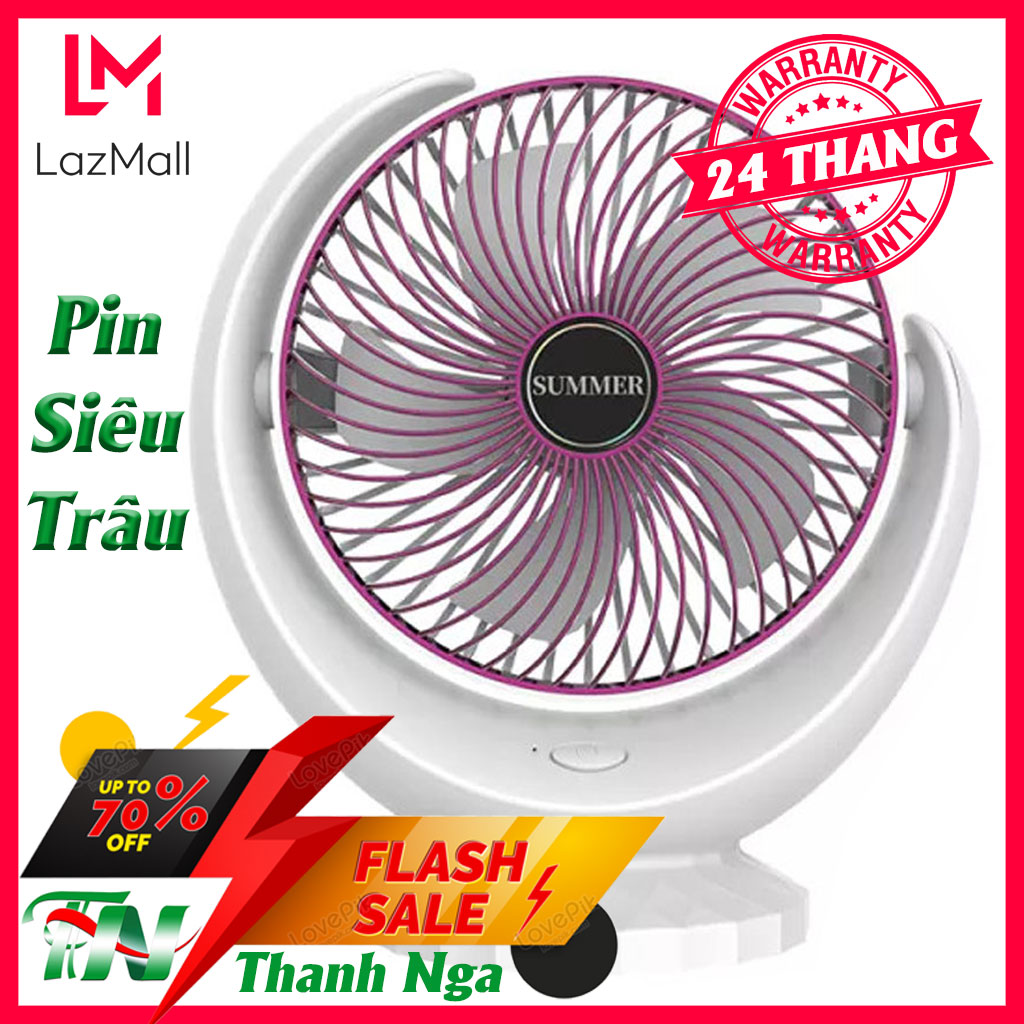 Quạt tích điện mini gấp gọn, quạt để bàn mini, quạt mini để bàn sạc pin, quạt mini usb