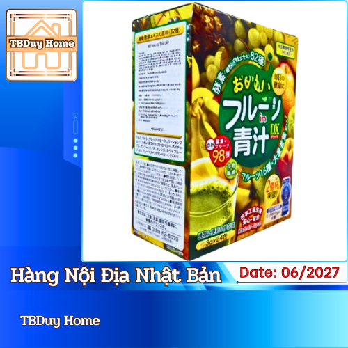 Bột nước ép rau củ trái cây Japan Gals Nhật Bản 24 gói x 3g/hộp