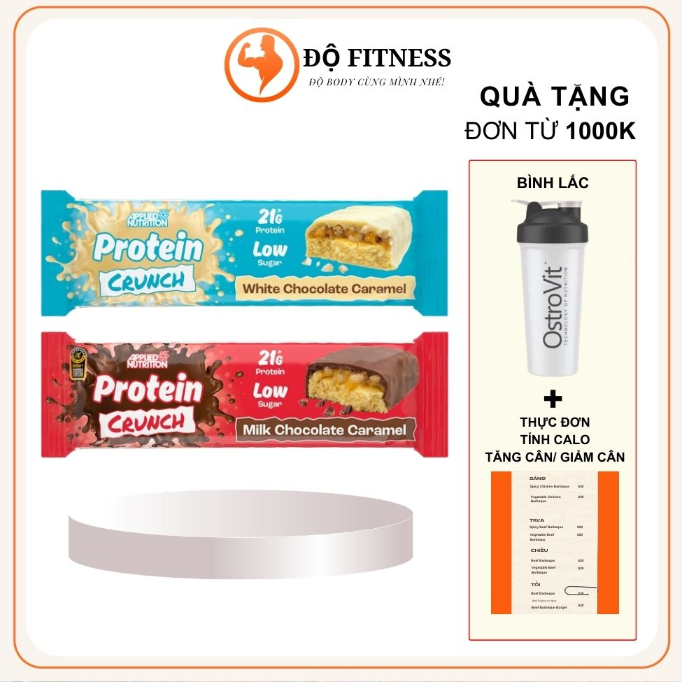 Bánh Protein Bar - Applied Nutrition Bar - Ăn Kiêng, Ăn Vặt, Bổ Sung Đạm, Ít Calo Ít Đường  Bữa Phụ Dinh Dưỡng Không Béo