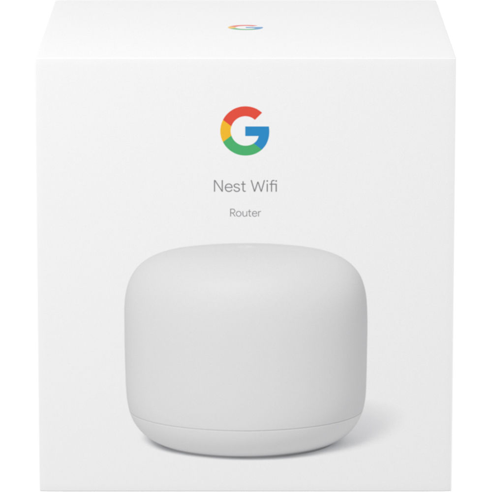 Google Nest Wifi 2200 Mb/s Mesh thiết bị phát Wifi cao cấp, phạm vi phủ sóng tới 600 m² , hỗ trợ kết nối đồng thời hàng trăm thiết bị, hỗ trợ video 4K