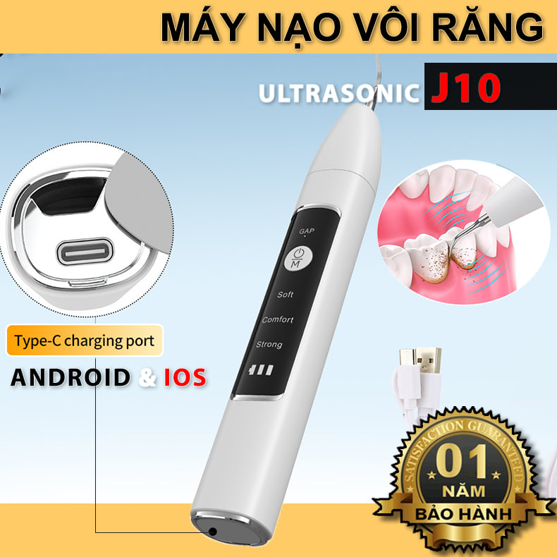 Máy cạo vôi răng, cao răng siêu âm - chuyên dụng nha khoa - hỗ trợ app android & ios