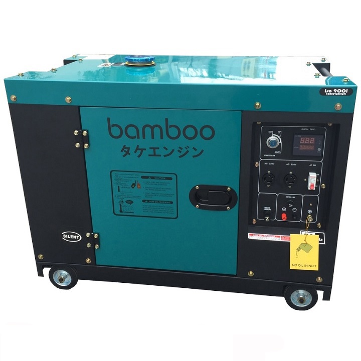 Máy phát điện chạy dầu 6kw bamboo 7800et chống ồn