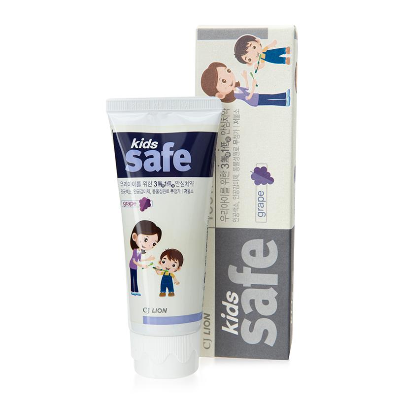 Kem đánh răng trẻ em hương nho CJ Lion Kids Safe Grape 90g