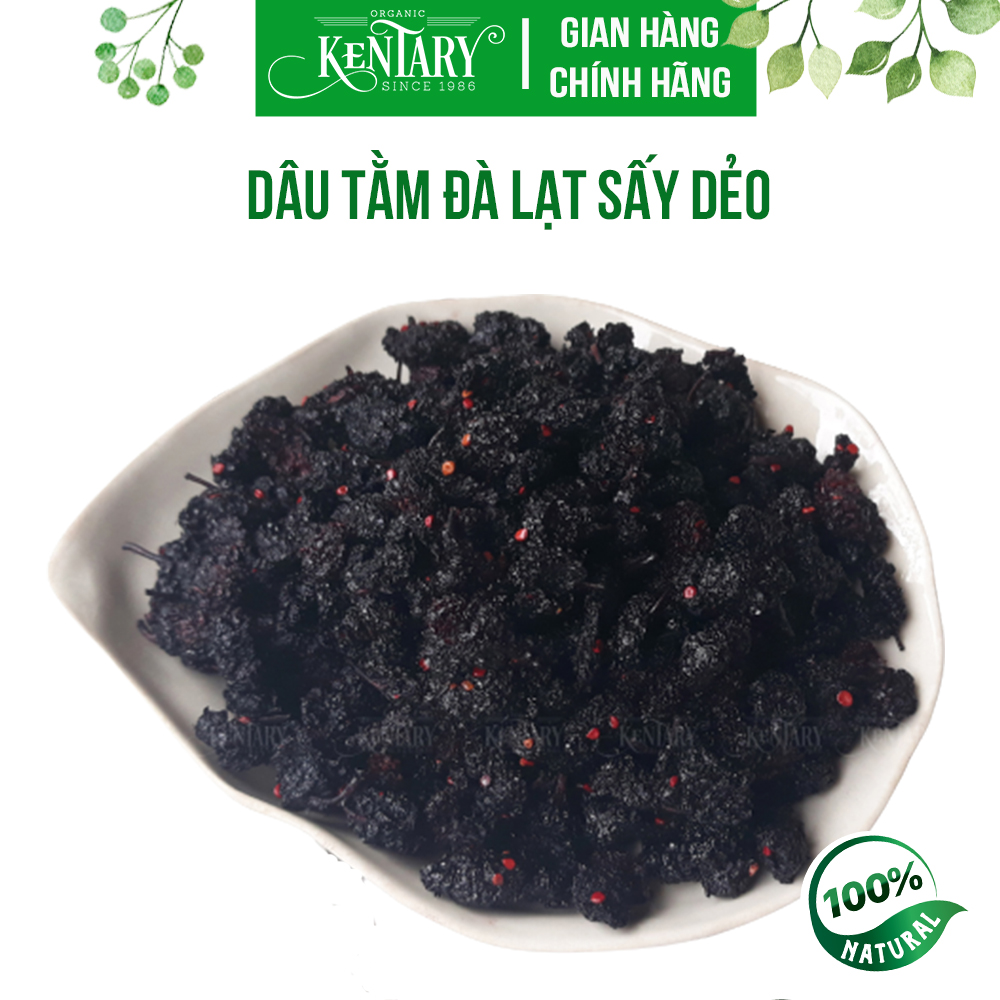 Dâu tằm sấy dẻo Kentary túi 200 gram, vị chua ngọt ngon tự nhiên, không chất bảo quản, nguyên liệu hữu cơ - Thực phẩm healthy