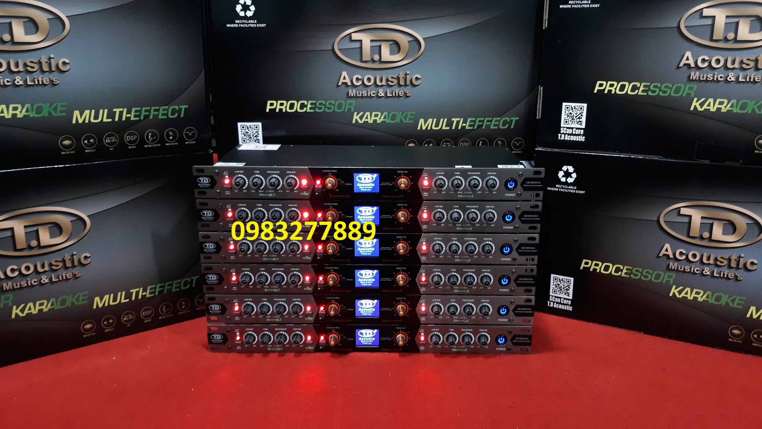 Máy Nâng Tiếng TD Acoustic CB800 Ultra Mẫu 2020 - Chính Hãng - Tặng Jack Canon