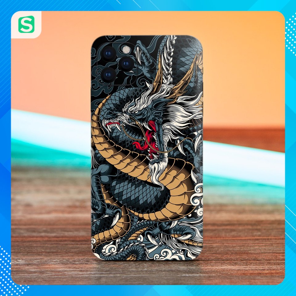 Miếng Dán Skin Điện Thoại In Hình Rồng Dragon Cho Iphone 7/ 8/ X/ 11/ 11 Pro Max/ 12/ 12 pro max/ 13/ 13 pro max