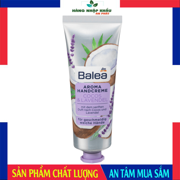 Kem dưỡng da tay Balea Coco & Lavendel, kem dưỡng da dành cho da khô, da nhạy cảm, dưỡng ẩm da tay, kem dưỡng da tay mềm mịn 100 ml
