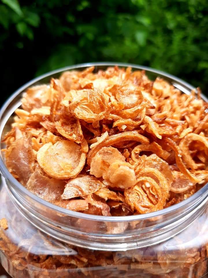 Hành phi giòn thơm nhà làm từ hành tím 500gram