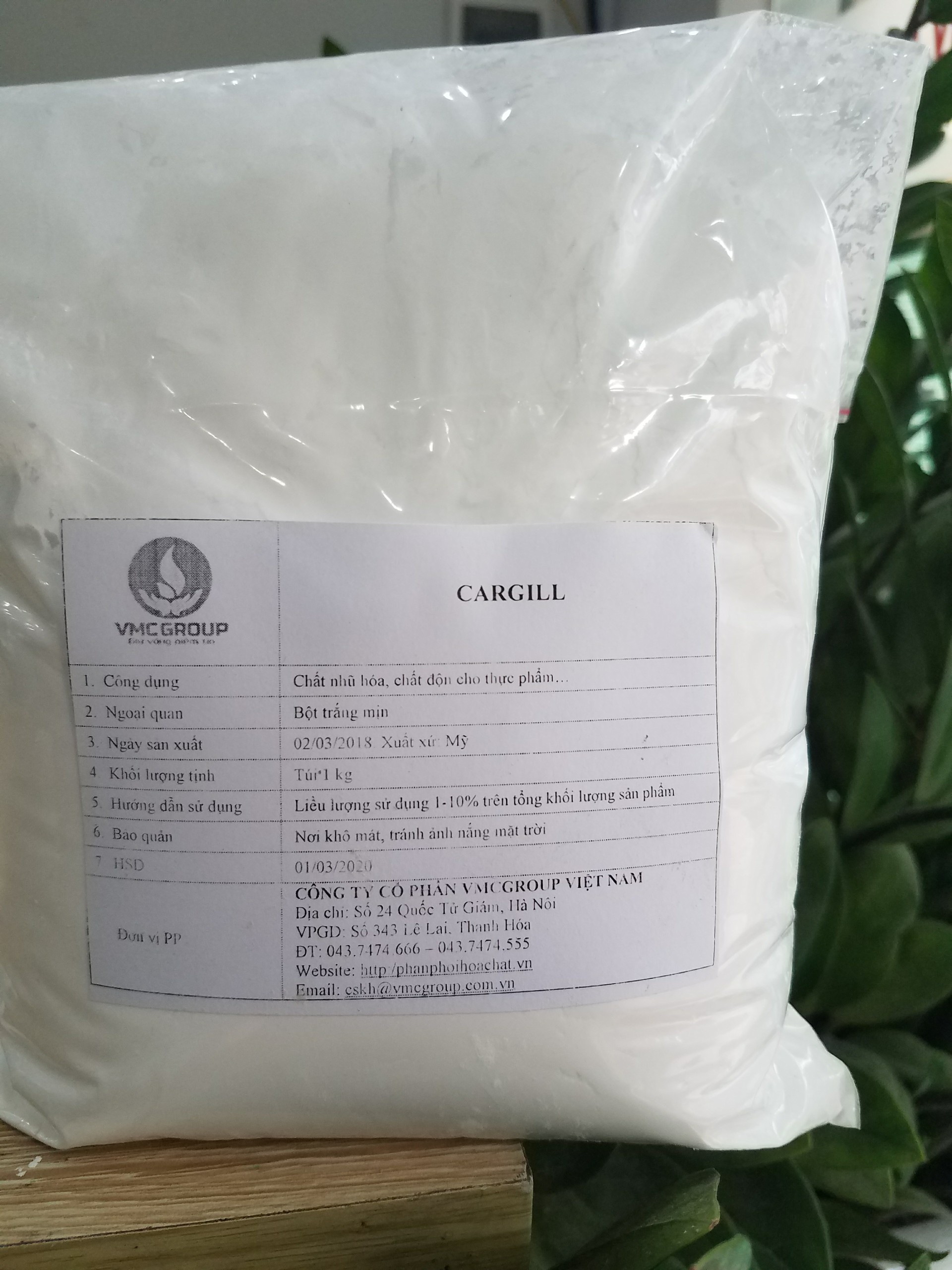 1KG BỘT CARGILL - TINH BỘT NGÔ BIẾN TÍNH - CHẤT ĐỘN THỰC PHẨM - HÀNG HÀ LAN