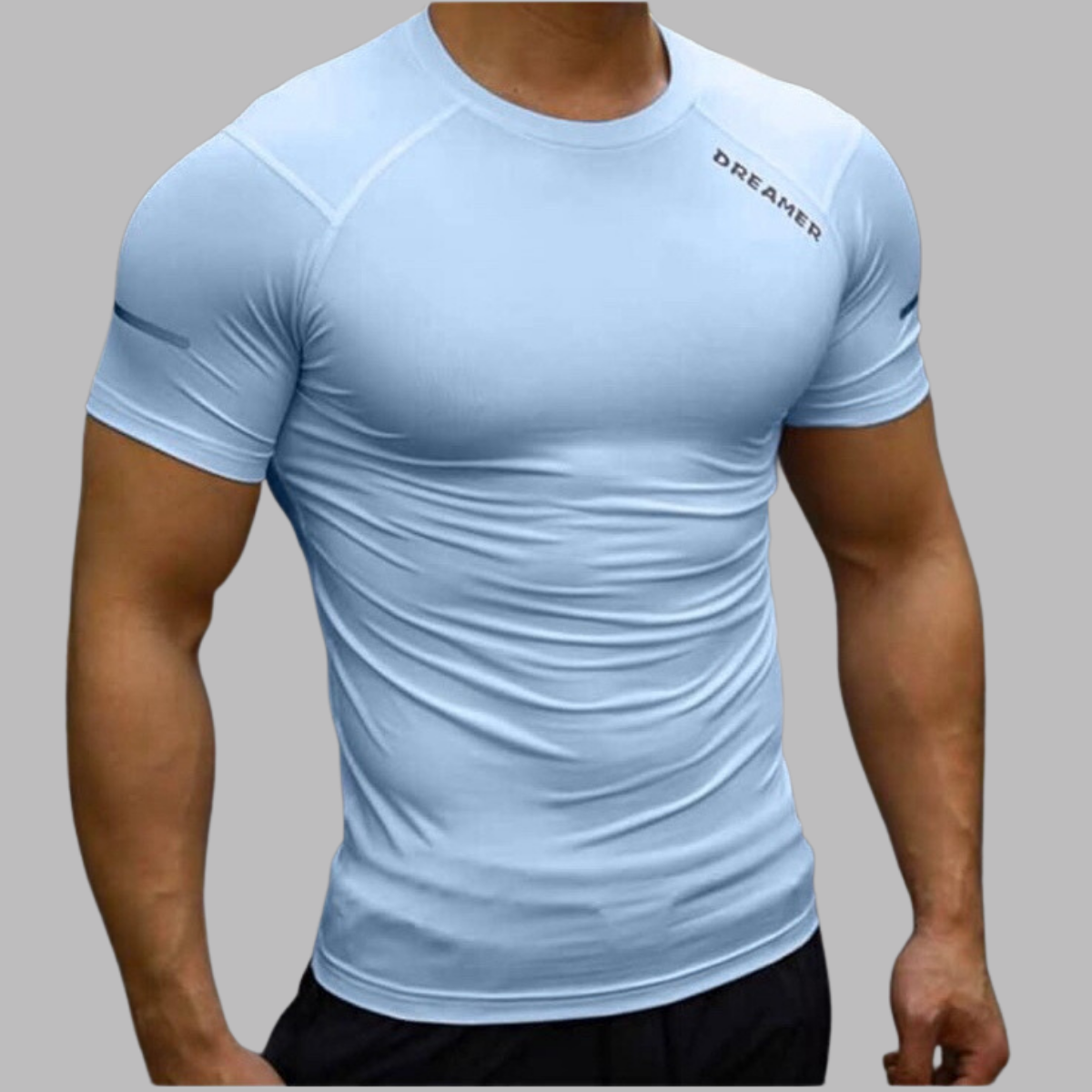 Áo Thun Thể Thao Nam Cổ Tròn Tập Gym Form Ôm Body Dreamer - 2