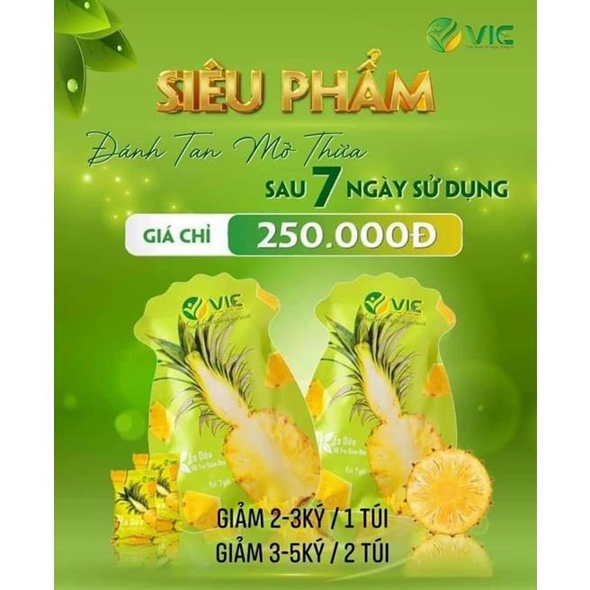 Kẹo dứa giảm cân đẹp da VIC